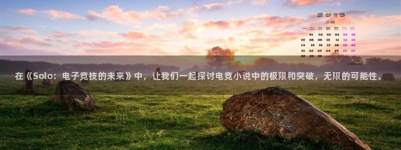 完美电竞下载：在《Solo：电子竞技的未来》中，让我们一起探讨电竞小说中的极限和突破，无限的可能性。