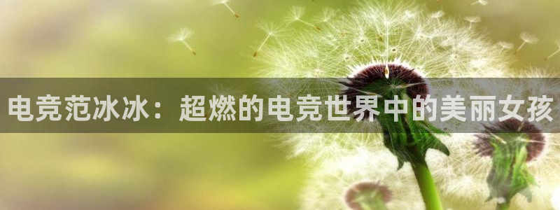 完美电竞直播：电竞范冰冰：超燃的电竞世界中的美丽女孩
