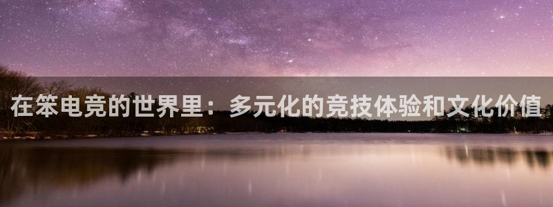 csgo完美电竞平台：在笨电竞的世界里：多元化的竞技体验和文化价值